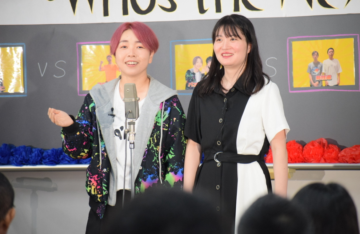 上野パンダ（左）、田神花捺（右）